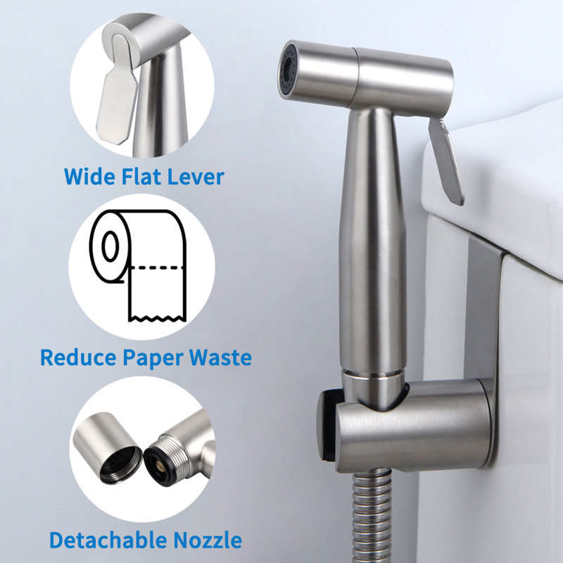 AngleSimple Elongated Hand Held Bidet & Reviews Wayfair
